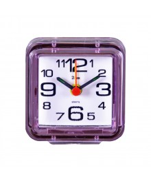 Часы будильник  B1-004 (7х7 см) розовыйстоку. Большой каталог будильников оптом со склада в Новосибирске. Будильники оптом по низкой цене.