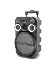 Активная напольная акустика JBK-803 (чемодан, 10Вт, USB/FM/TF/MIC-6.3мм, караоке, акк, ду)
