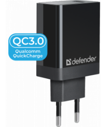 сет/зарядное устройство  UPA-101 1 порт USB 18W, QC 3.0 Defenderки оптом с доставкой по Дальнему Востоку. Удлинители оптом по низкой цене со склада в Новосибриске.
