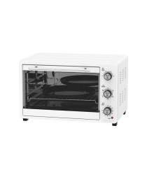 Духовка электрическая Oasis M-S38CW бел (38л, 1500Вт, конвекция, решётка, кругл и прям противни)