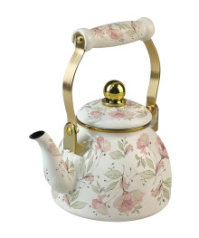Чайник ZEIDAN эмалированный 1,3 л Z-4504 Flowers, подходит для индукции (Турция)