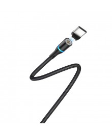 Кабель USB - TYPE C  BOROFONE BU16 Чёрный магнитный 3A, 1.2мВостоку. Адаптер Rolsen оптом по низкой цене. Качественные адаптеры оптом со склада в Новосибирске.
