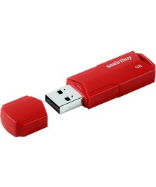 USB2.0 FlashDrives64 Gb Smart Buy  CLUE Red (SB64GBCLU-R)