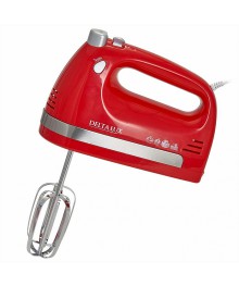 Миксер DELTA LUX DE-7705 красный: 700 Вт, 4 насадки, 5 скоростн.режимов,(16)