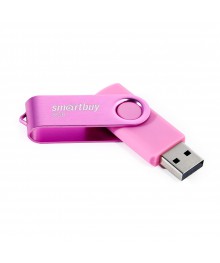USB2.0 FlashDrives32 Gb Smart Buy  Twist Pink (SB032GB2TWP)овокузнецк, Горно-Алтайск. Большой каталог флэш карт оптом по низкой цене со склада в Новосибирске.
