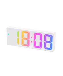 Часы настольные  OT-CLT12 Белые RGB (будильник, температура, дата)