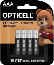 Бат LR3            Opticell BP-4 ( 48шт)Батарейки оптом