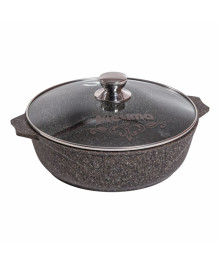 Мечта Жаровня литая 6л АП Premium Mokko 32 см со ст крышкой арт 36902 (4)Соковородки  Мечта оптом, казаны