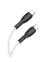 Кабель Type-С - Type-C Borofone BX86 Advantage 1 метр, 60W, 3А, силикон, белый (360)Востоку. Адаптер Rolsen оптом по низкой цене. Качественные адаптеры оптом со склада в Новосибирске.