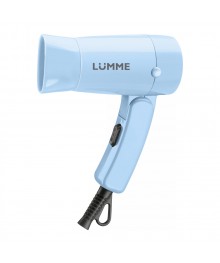 Фен   LUMME LU-1056 светлый аквамарин (1200Вт, 2реж, складн ручка, концентр) (10/уп)
