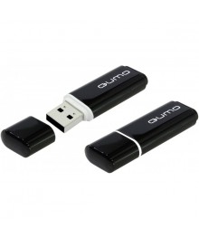 USB2.0 FlashDrives 4Gb QUMO Optiva 01 чёрныйовокузнецк, Горно-Алтайск. Большой каталог флэш карт оптом по низкой цене со склада в Новосибирске.