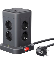 сет/фильтр DEFENDER ILS 453    3 м    (8 розеток)2 USB-A, 2USB-C