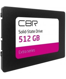 Накопитель 2,5" SSD CBR SSD-512GB-2.5-EX21, серия "Extra", 512 GB, 2.5", SATA III 6 Gbit/s,