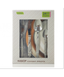 LaDina JASMINE Набор столовых приборов 24 предмета 400314-1/10приборы оптом в Новосибирске - большой ассортимент. Купить набор столовых приборов в Новосибирске .