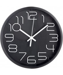 Часы настенные MAX-CL311 чёрные (диаметр 30см, круглые)