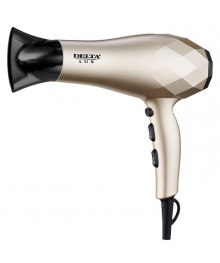 Фен DELTA LUX DL-0941 : ТУРМАЛИНОВАЯ ИОНИЗАЦИЯ, 2400Вт, золотой с черным (Россия)(12)Фены  оптом Новосибирск