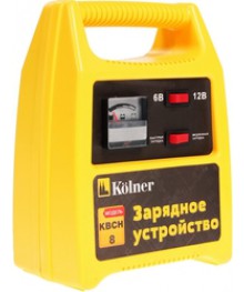 Зарядное устройство Kolner KBCН 8 для аккумуляторов (220В, 6В/2А, 12В/5,6А) со склада в Новосибирске. Большой каталог автокомпрессоров оптом по низкой цене высокого качетсва.