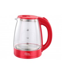 Чайник making Oasis everywhere K-8GR стекл, красный (2 кВт, 1,8 л) (6/уп)