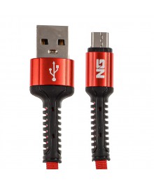 Кабель USB - micro USB NG 1.5м, 3А, тканевая оплётка, быстрая зарядка QC3.0,  3 цветаВостоку. Адаптер Rolsen оптом по низкой цене. Качественные адаптеры оптом со склада в Новосибирске.