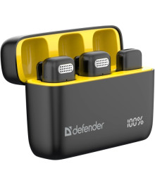 микрофон  Defender Talky-139 wrls, петличный черный кейс  в уп2шт