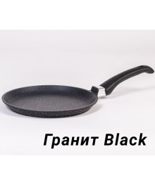 Мечта Сковорода блинная литая 24см АП Гранит Black арт 14802 (10) доставкой - Новосибирск, Новокузнецк, Горно-Алтайск. Низкие цены, большой ассортимент посуды оптом