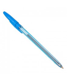Ручка шариковая синяя, масляные чернила, наконечник 0,7мм, пластик, арт. ОФ999; РШ300 100шт/уп