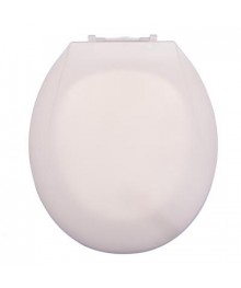 Сидение - крышка  для унитаза пластик, 41x35,5см, белое (571-131) Товары для ванной оптом с доставкой по Дальнему Востоку. Большой каталог товаров для ванной оптом.