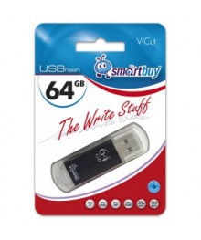 USB2.0 FlashDrives64 Gb Smart Buy  V-Cut Silver (SB64GBVC-S)овокузнецк, Горно-Алтайск. Большой каталог флэш карт оптом по низкой цене со склада в Новосибирске.