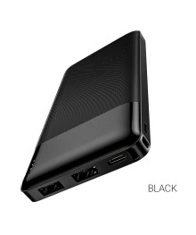 Внешний аккумулятор HOCO J72 Чёрный (10000mAh, 2USB, 2.0A, Li-pol)