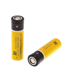 Акк  литиевый Орбита 18650 - 20A (Li-ion, 20А-Высокотоковый, 2000mAh, под пайку, 3.7V) 2шт/уп