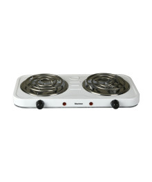 Электроплитка Blackton Bt HP205W NEW Белый ( 2 конф., тэновая, 5 режимов гагрева, 1+1кВт) 6шт/уп