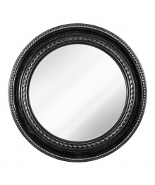 Зеркало интерьерное настенное 5232-Z1 в круглом корпусе  d=45,5см, черный с серебромЗеркала оптом с доставкой по России. Купить Зеркала оптом в Новосибирске