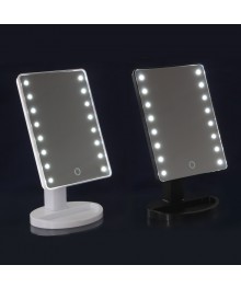 Зеркало с LED-подсветкой, USB, 4хААА, пластик, стекло, 16,7х27см, 2-3 цветаЗеркала оптом с доставкой по России. Купить Зеркала оптом в Новосибирске