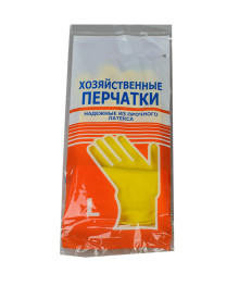 Перчатки Латексные хоз., р-р L, арт 400-302 уп12 (508464)