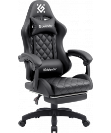 Кресло игровое  Anubis черный, 4класс, PU,подножка DEFENDER