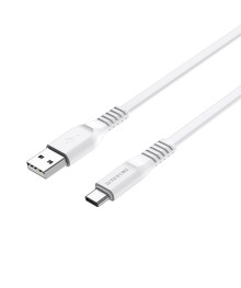 Кабель USB - TYPE C  BOROFONE BX23 Wide Power  1 метр, 3A, ПВХ, белый