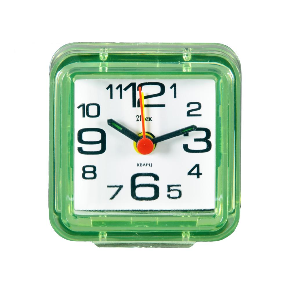 Часы будильник  B1-003 (7х7 см) зеленый