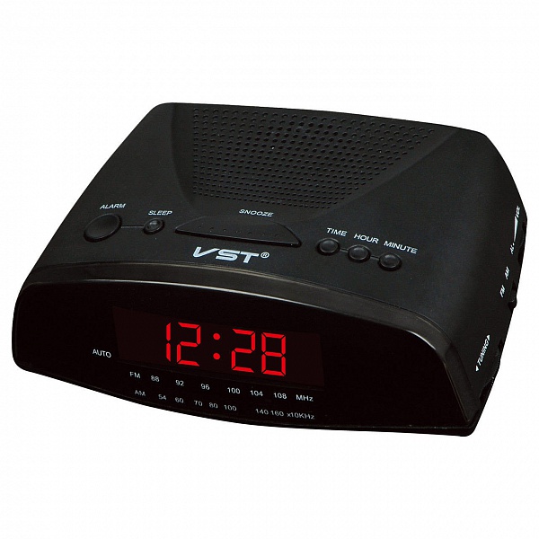 Радиочасы  VST-905/1 (красные цифры, AM/FM, будильник, 220В)