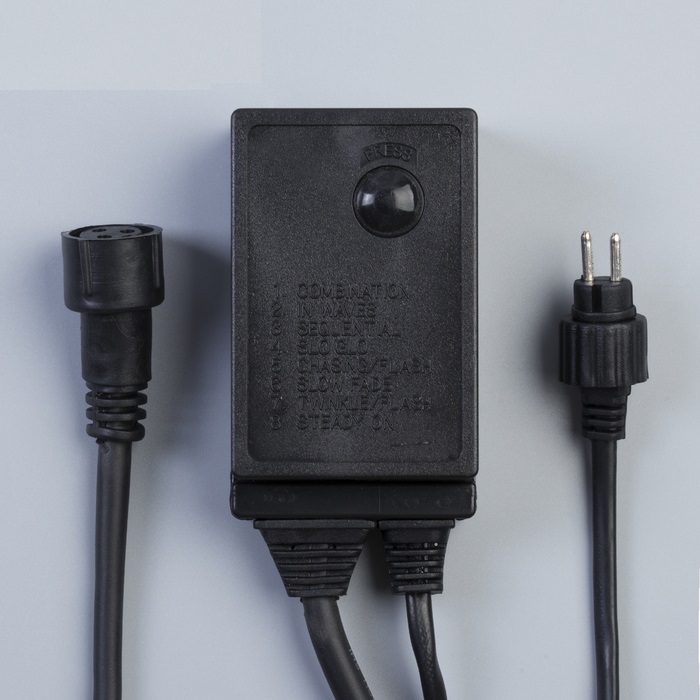 Контроллер уличный для гирлянд УМС "Метраж", на 24 В, Н.Т. 2W, 8 режимов 1586068