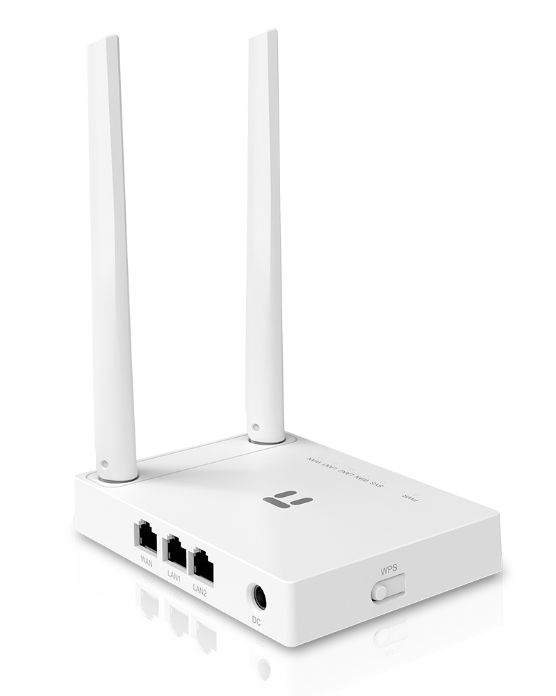 Маршрутизатор (роутер WiFi)  NETIS W1 300MBPS 1WAN/2LAN белый
