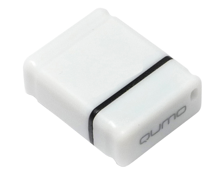 USB2.0 FlashDrives16Gb QUMO Nano белый