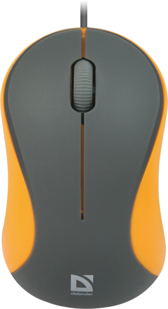 Мышь Defender провод Accura МS-970 серый-оранжев,3 кн, 1000dpi