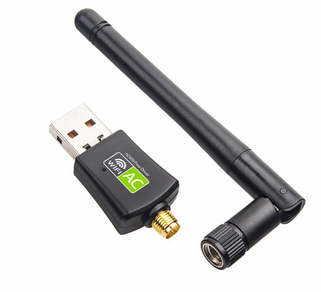 WI-FI адаптор SELENGA RTL8811 free driver (600Mbps, двухдиапазонный, USB, с антенной)