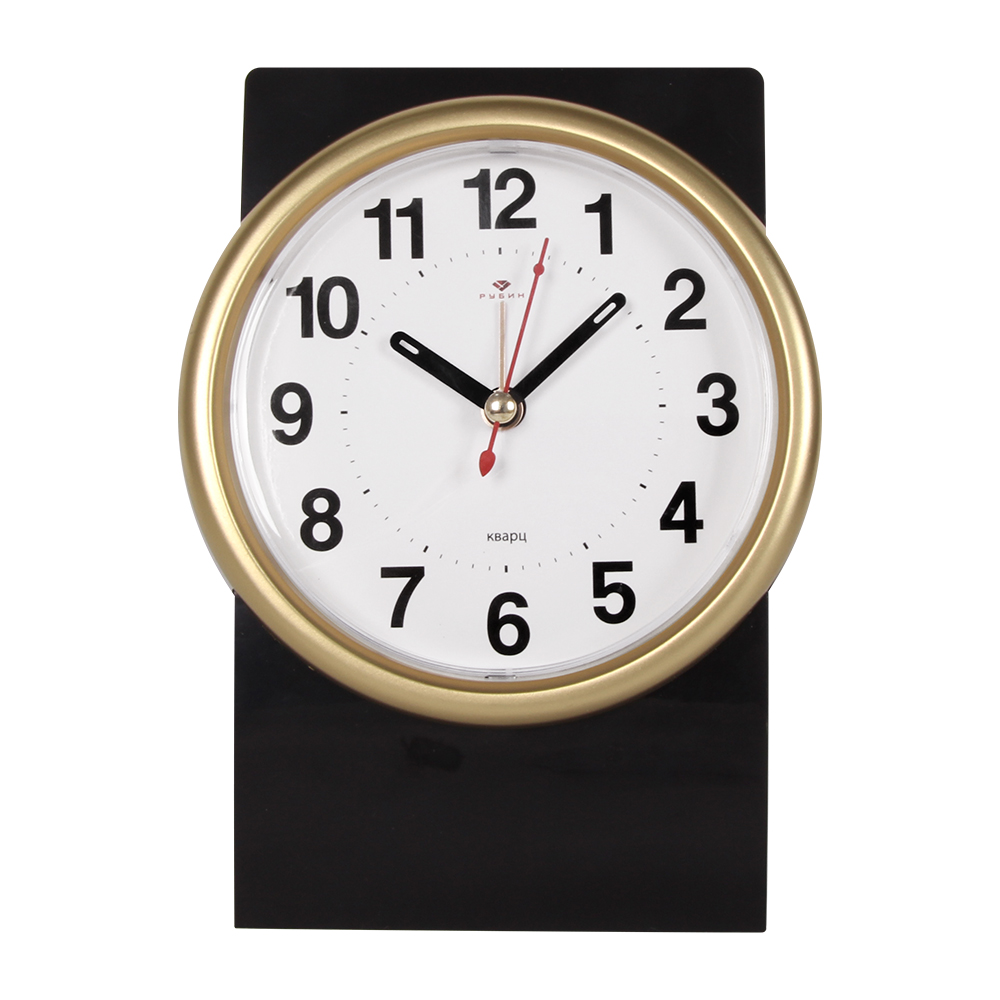 Часы будильник  B11-002 (7х7 см) черный