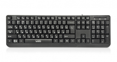 Клавиатура CBR KB 103, перекл. языка 1 кнопкой (софт.), 12 доп. мультимедия ф-ций, USB