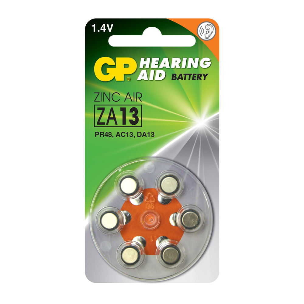 Бат ZA 13  GP (для слух аппар,BL-6, 1.4V,уп. 60шт)