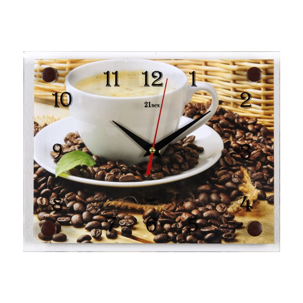 Часы настенные СН 2026 - 529 Чашечка кофе прямоуг (20х26)