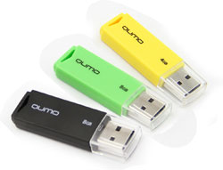 USB2.0 FlashDrives16Gb QUMO Tropic Yellow желтый