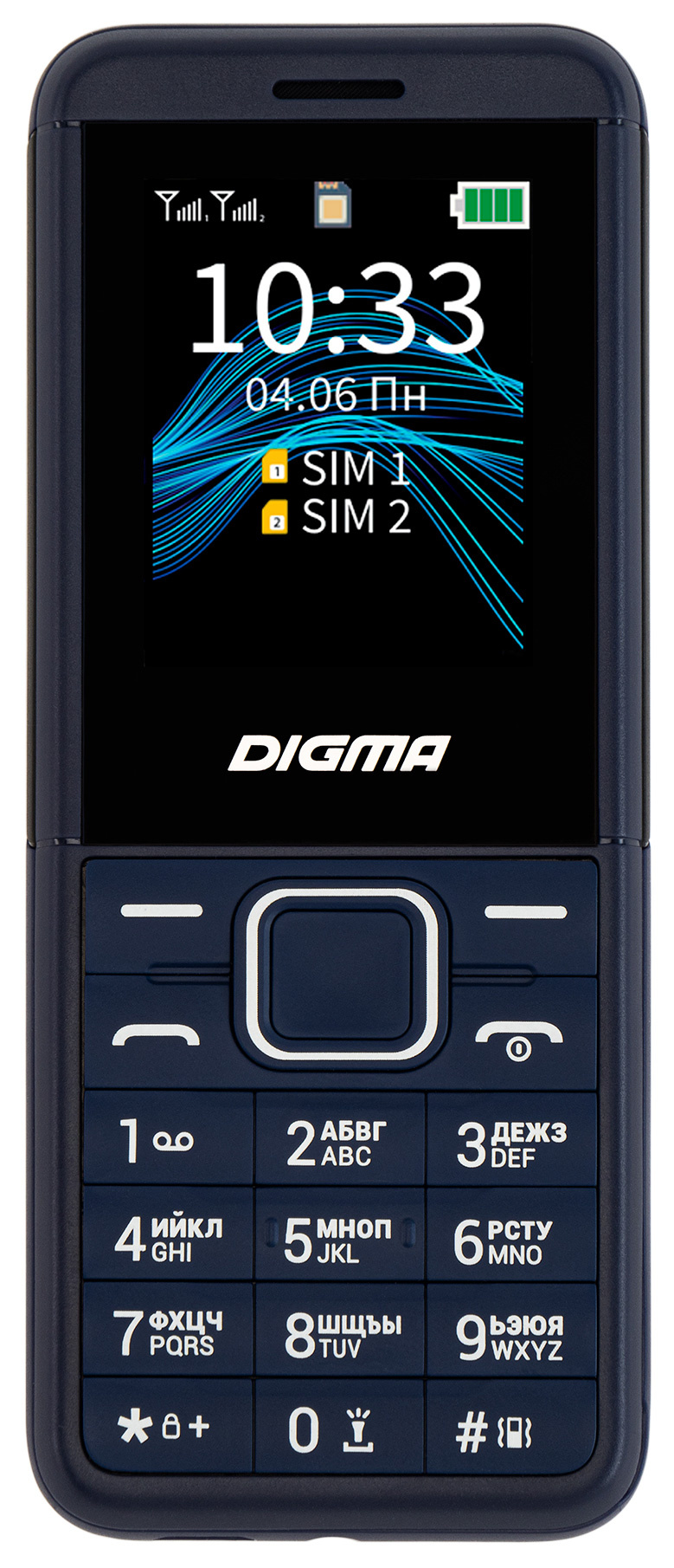 тел.мобильный Digma C171 32Mb тёмно-синий 2Sim 1.77" TFT 128x160 0.08Mpix LT2076PM