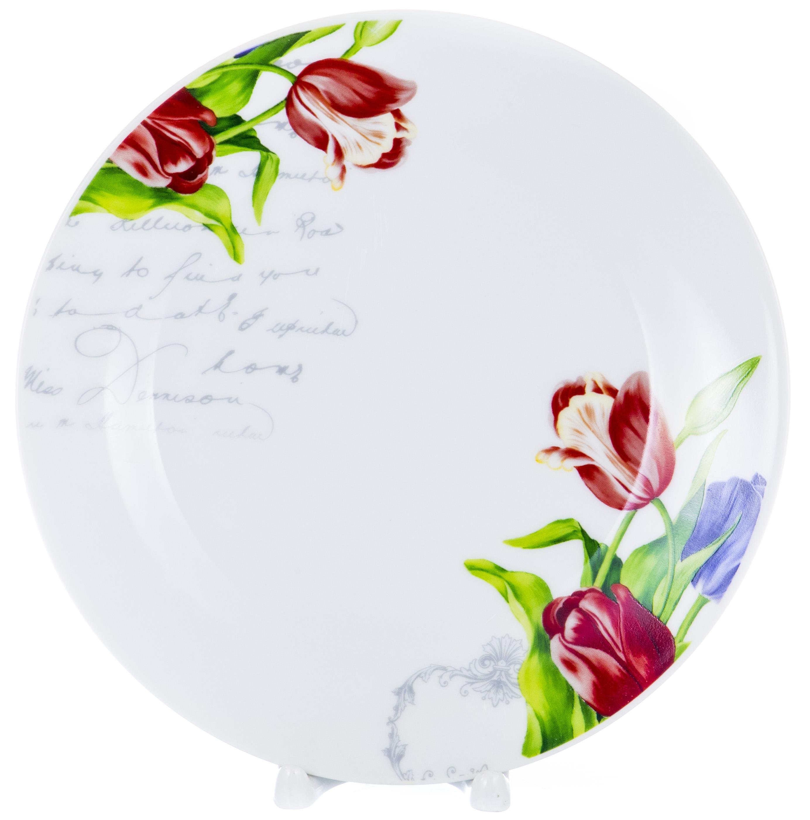 ФЕНИКС ТОРОНТО, тарелка мелкая 230мм, декор - цветочный, упаковка - гофрокороб 103-02009